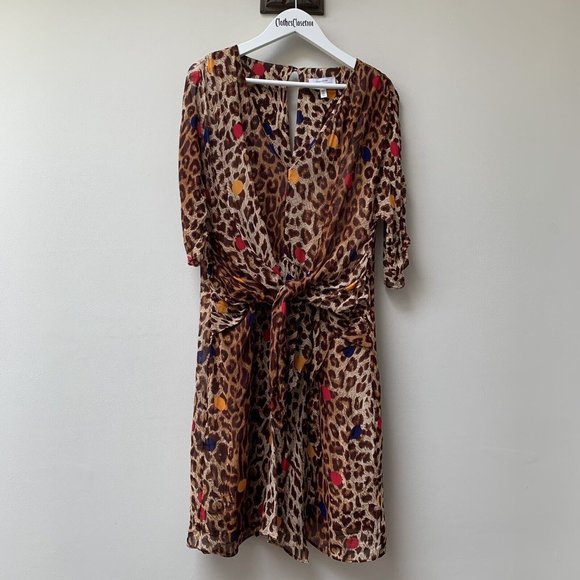 & Other Stories Dresses & Skirts - Paris atelier & Other Stories Dress EUR 38 Fits UK 12 Animal Print Sheer & Slip